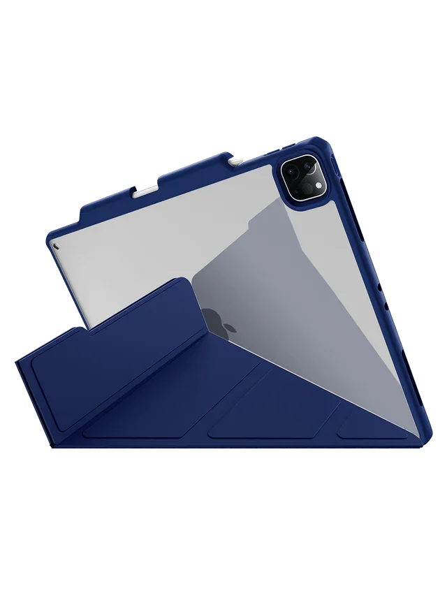 Itskins Hybrid Solid Folio Case iPad Pro 12.9 (5th & 6th Gen.) - Navy Blue - Tashqila Itskins Hybrid Solid Folio Case iPad Pro 12.9 (5th & 6th Gen.) - Navy Blue - Tashqila